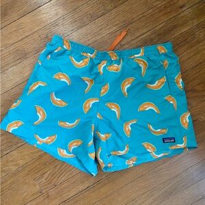 Patagonia Cantaloupe Teal Swim Shorts